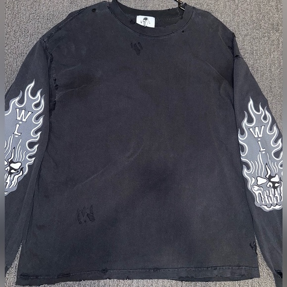 NWOT Warren Lotas Hand Painted Long Sleeve - Picture 4 of 11